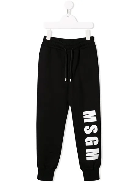 Msgm Kids спортивные брюки с логотипом