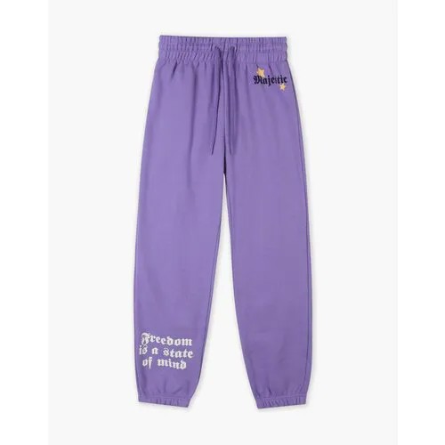 Брюки спортивные Gloria Jeans GJ COOL, размер 14+/170-176, фиолетовый
