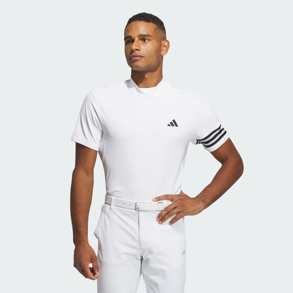 Поло Adidas 3-Stripes Mesh Vent Moc, белый