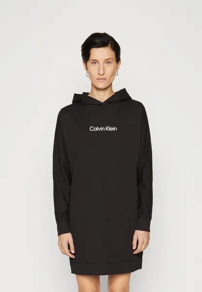 Дневное платье HERO LOGO HOODIE DRESS Calvin Klein, черный