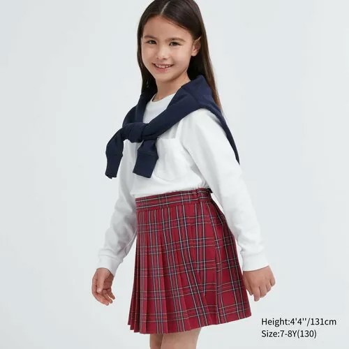 Юбка Uniqlo, размер 5-6Y(120), красный