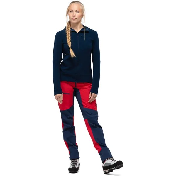 Женская куртка Falketind Warmwool 2 с капюшоном Norrona, синий