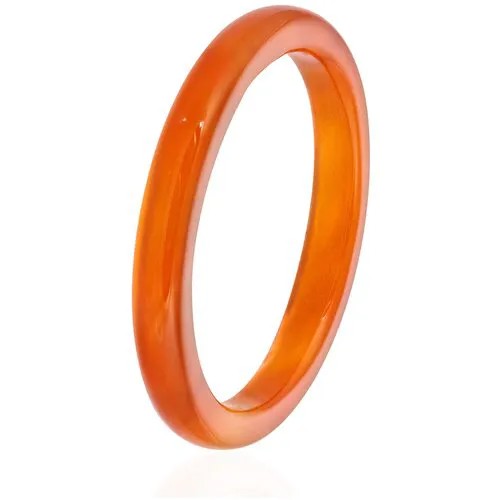 Женское тонкое кольцо из натурального камня - сердолика