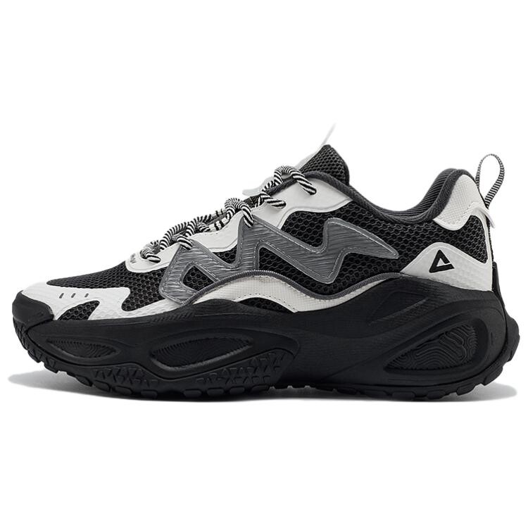 Кроссовки PEAK Classic Heritage Lifestyle Shoes Women's Low-top Black/beige, черный/белый