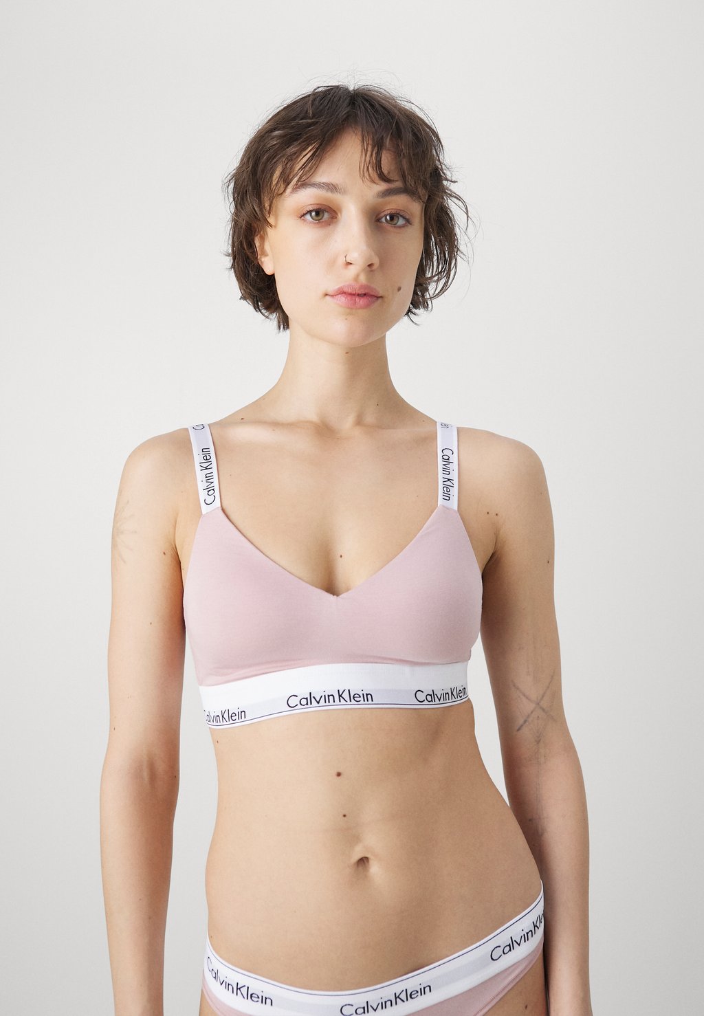 Бюстгальтер без бретелек/вариативный вариант LINED BRALETTE Calvin Klein Underwear, цвет subdued