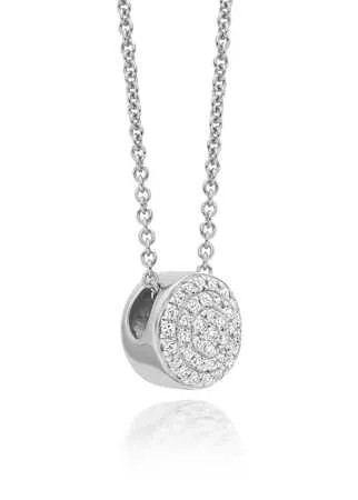 Monica Vinader Fiji button diamond necklace