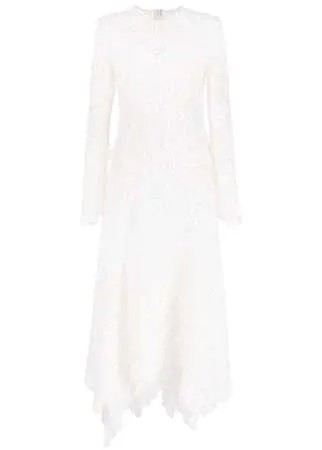 Jonathan Simkhai платье миди Corrie с кружевом