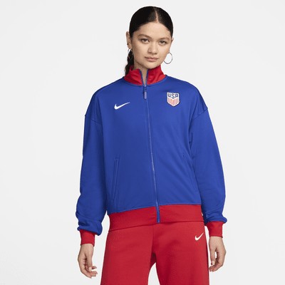 Куртка Nike USMNT Academy Pro, цвет Old Royal/Sport Red/White