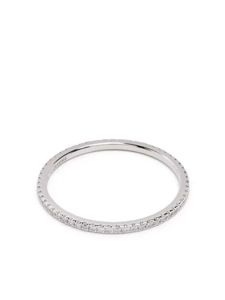 Le Gramme кольцо из белого золота с бриллиантами