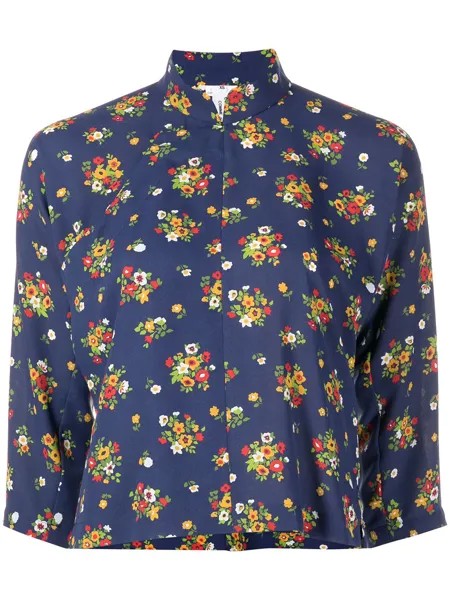 Comme Des Garçons Comme Des Garçons блузка с рукавами три четверти и цветочным принтом