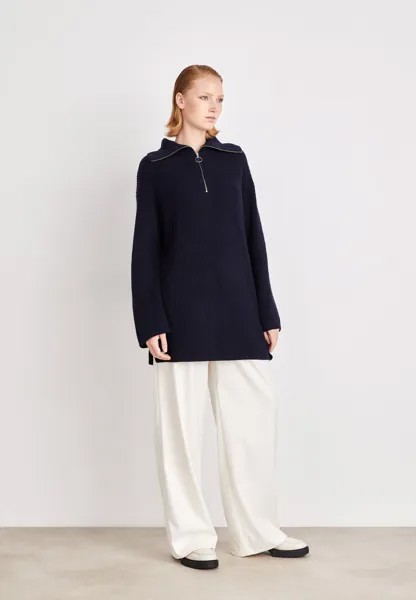 Свитшот GANT ПОЛОВИННАЯ МОЛНИЯ, цвет evening blue