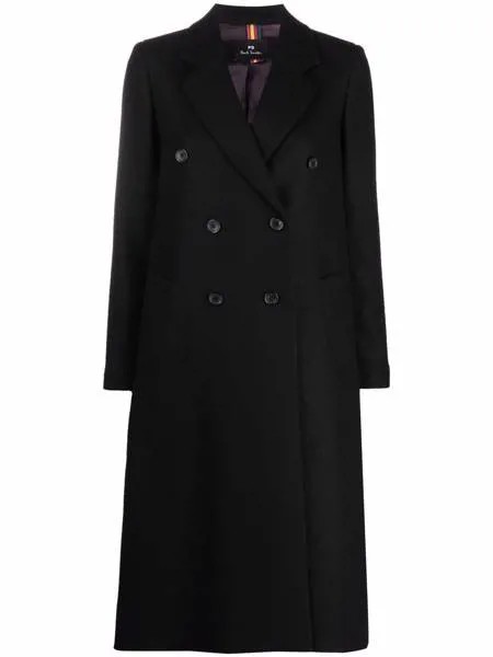 PS Paul Smith двубортное пальто из смесовой шерсти