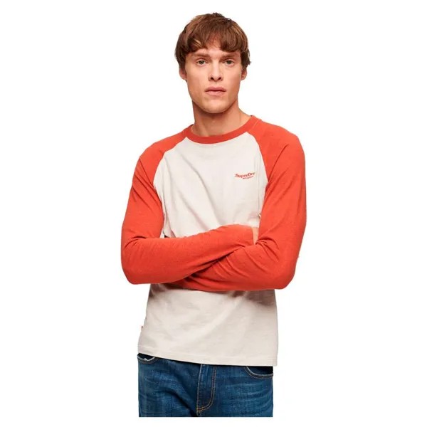 Лонгслив Superdry Essential Baseball, оранжевый