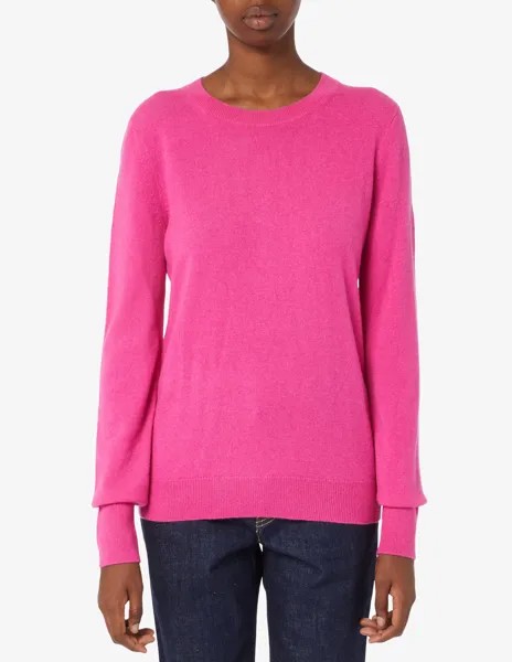 Кашемировый свитер с круглым вырезом Pure Cashmere, фуксия