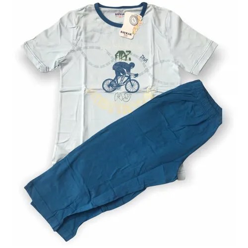 Домашний комплект/ Пижама детская для мальчика, размер 14 / Летняя пижама для мальчиков Российский размер: 164