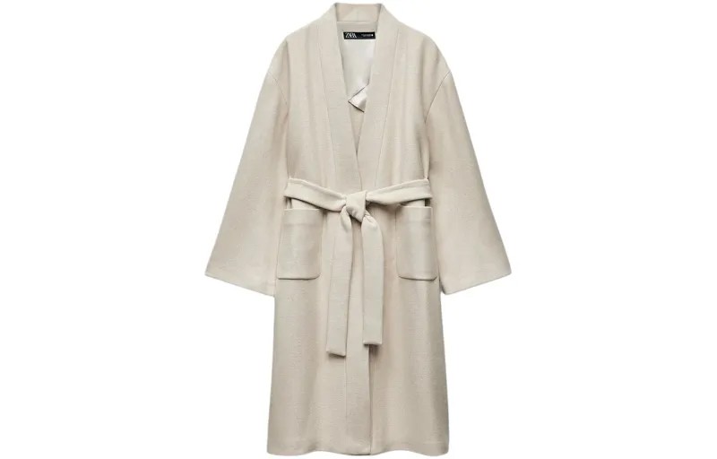 Пальто женское серое Zara