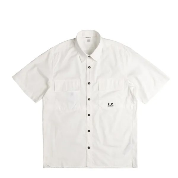 Рубашка .P. ompany otton Rip-Stop Short Sleeved Shirt C.P. Company, белый