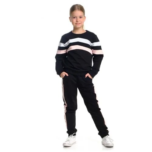 Школьный фартук Mini Maxi, размер 122, черный