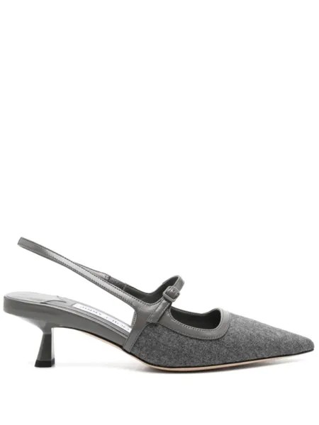 Jimmy Choo туфли Didi 45 с ремешком на пятке, серый