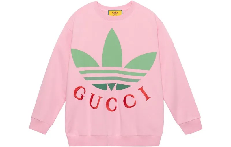 Женская толстовка Adidas X Gucci, розовый