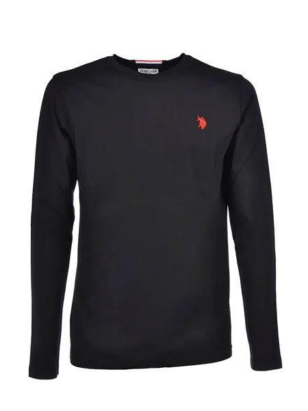 Лонгслив U.S. Polo Assn., черный