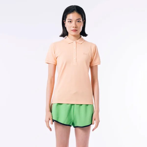 Женское поло Lacoste Slim Fit из эластичного хлопка
