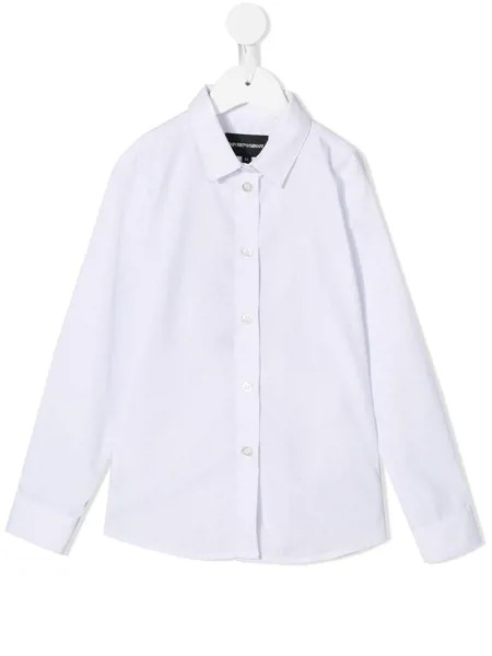 Emporio Armani Kids рубашка со складками