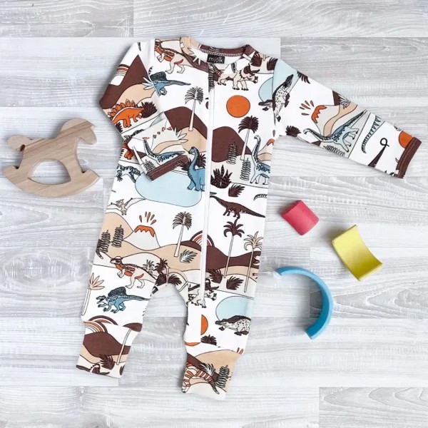 Mjolk Комбинезон на манжетах Sleep and Play Dinoworld