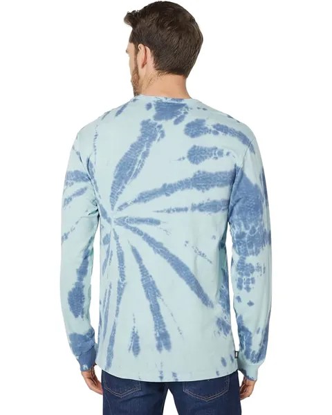 Футболка с длинным рукавом Vans Off The Wall Classic Burst Long Sleeve Tee, цвет Aquatic/Tie-Dye