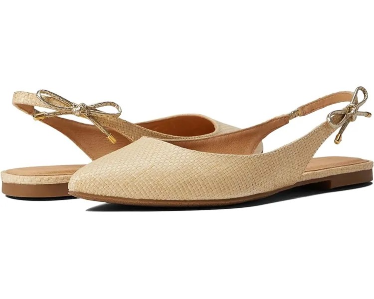 Балетки Jack Rogers Serena Slingback Flat Rattan, цвет Natural/Platinum