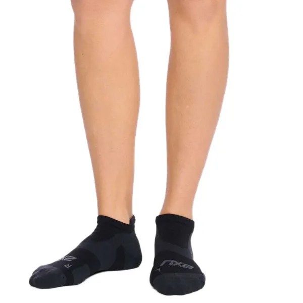 Носки 2XU Vectr Lightcushion no show, черный