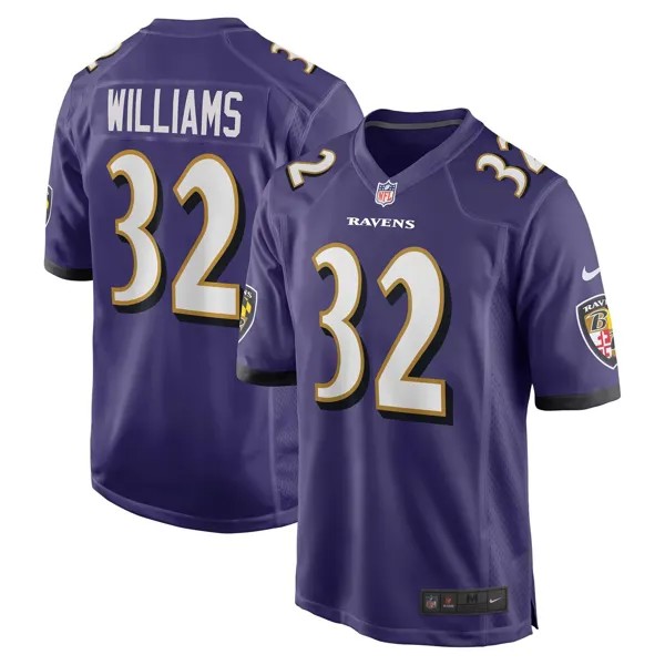 Мужская фиолетовая игровая майка Marcus Williams Baltimore Ravens Player Game Nike