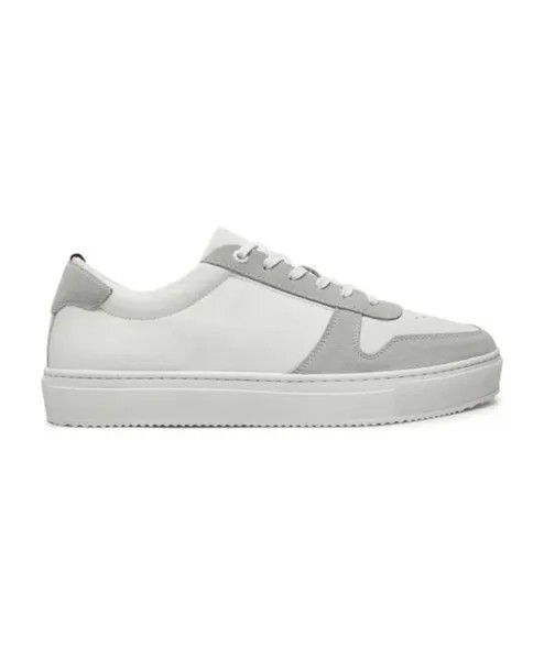 Кожаные кроссовки со шнуровкой Tommy Hilfiger, белый