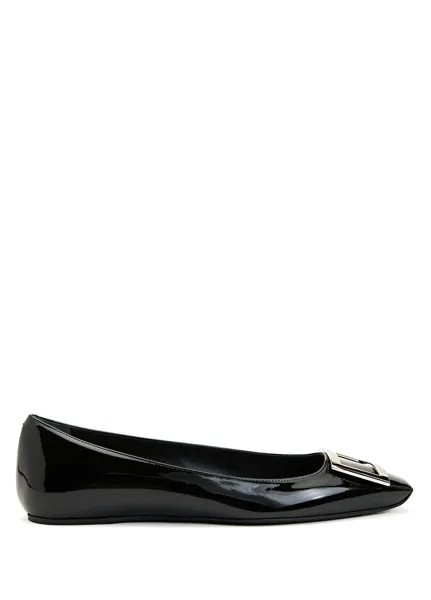 Лакированные балетки в трубу Roger Vivier, черный