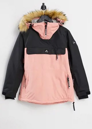 Горнолыжная куртка сумеречно-розового цвета Surfanic Powder 10K-10K-Розовый цвет