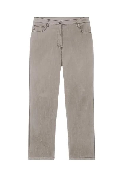 Прямые джинсы с 5 карманами, эластичная джинсовая ткань sheego, цвет Grey Denim
