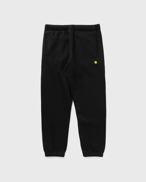 Спортивные штаны Carhartt Wip Chase Sweat Pant, цвет black / gold