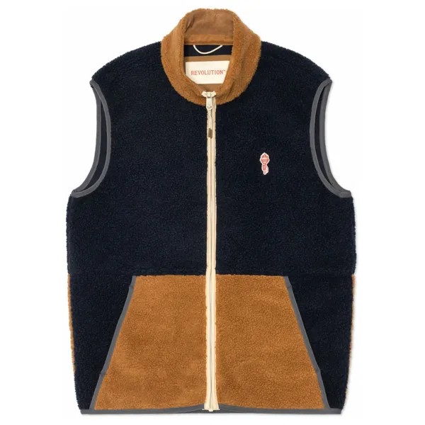 Флисовый жилет Revolution Fleece Vest in Block Colors, светло коричневый