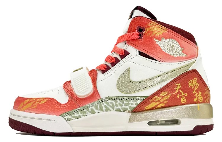 Кроссовки Jordan Legacy 312 Vintage Basketball Shoes Women's High-top White/red, красный