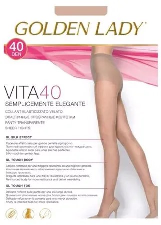 Колготки Golden Lady Vita 40 den, размер 3-M, daino (бежевый)