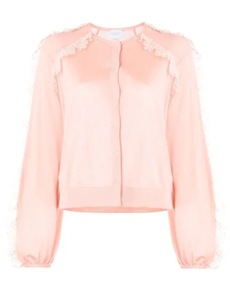 Giambattista Valli кардиган с кружевом