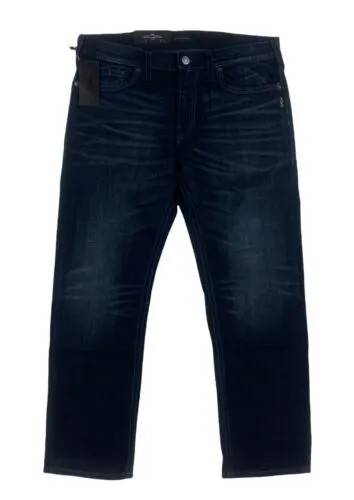 НОВИНКА Silver Jeans Co Eddie Расслабленные зауженные джинсы синего цвета индиго мужские стрейч-джинсы