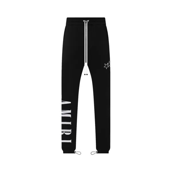 Спортивные брюки Amiri Vertical Logos 'Black', черный