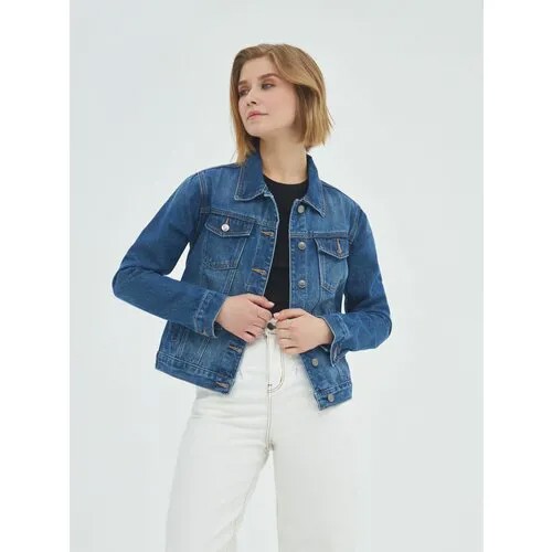 Женская джинсовая куртка LJCK037-3 р. 4XL, синий