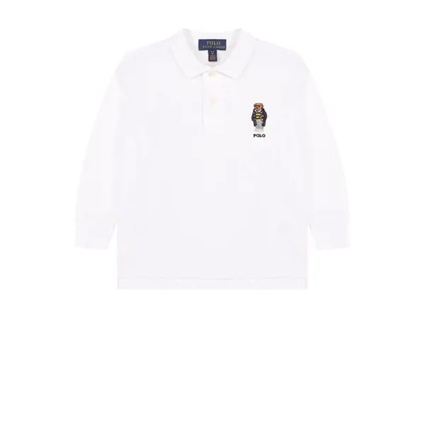 Хлопковое поло с длинными рукавами Polo Ralph Lauren