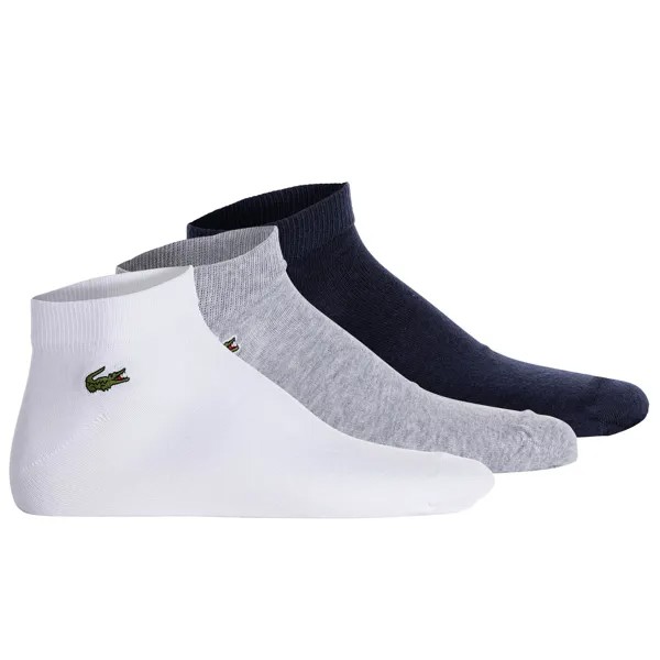 Носки Lacoste 3 шт, цвет Weiß/Grau/Dunkelblau