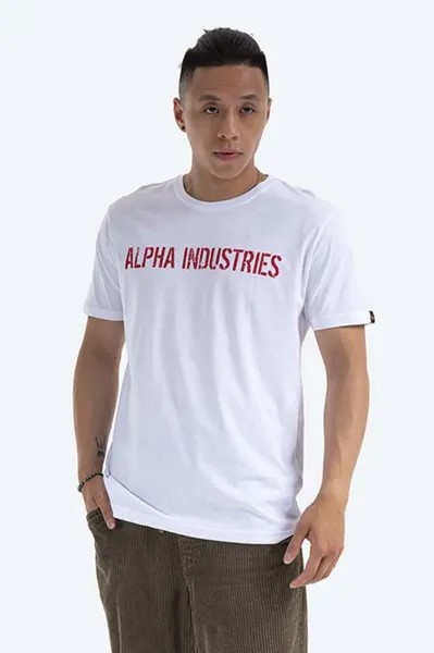 Хлопковая футболка RBF Moto Alpha Industries, белый