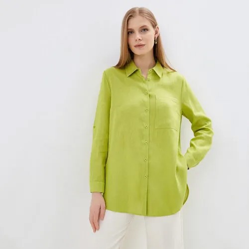 Блуза FABRETTI, размер 46, зеленый