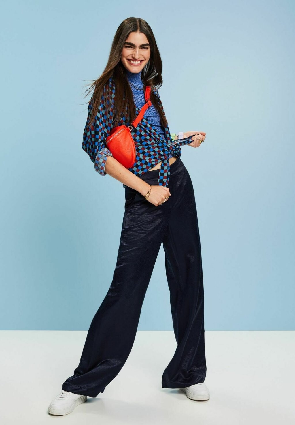 Рубашка Esprit, цвет bright blue