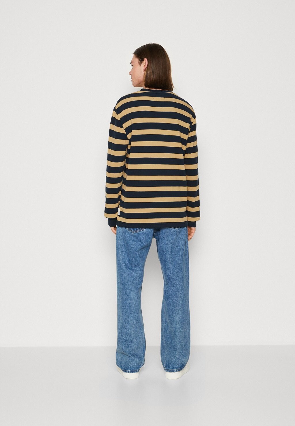 Топ с длинными рукавами Long Sleeve Crew Neck Structured Yarn Dyed Stripes Marc O'Polo, мультиколор